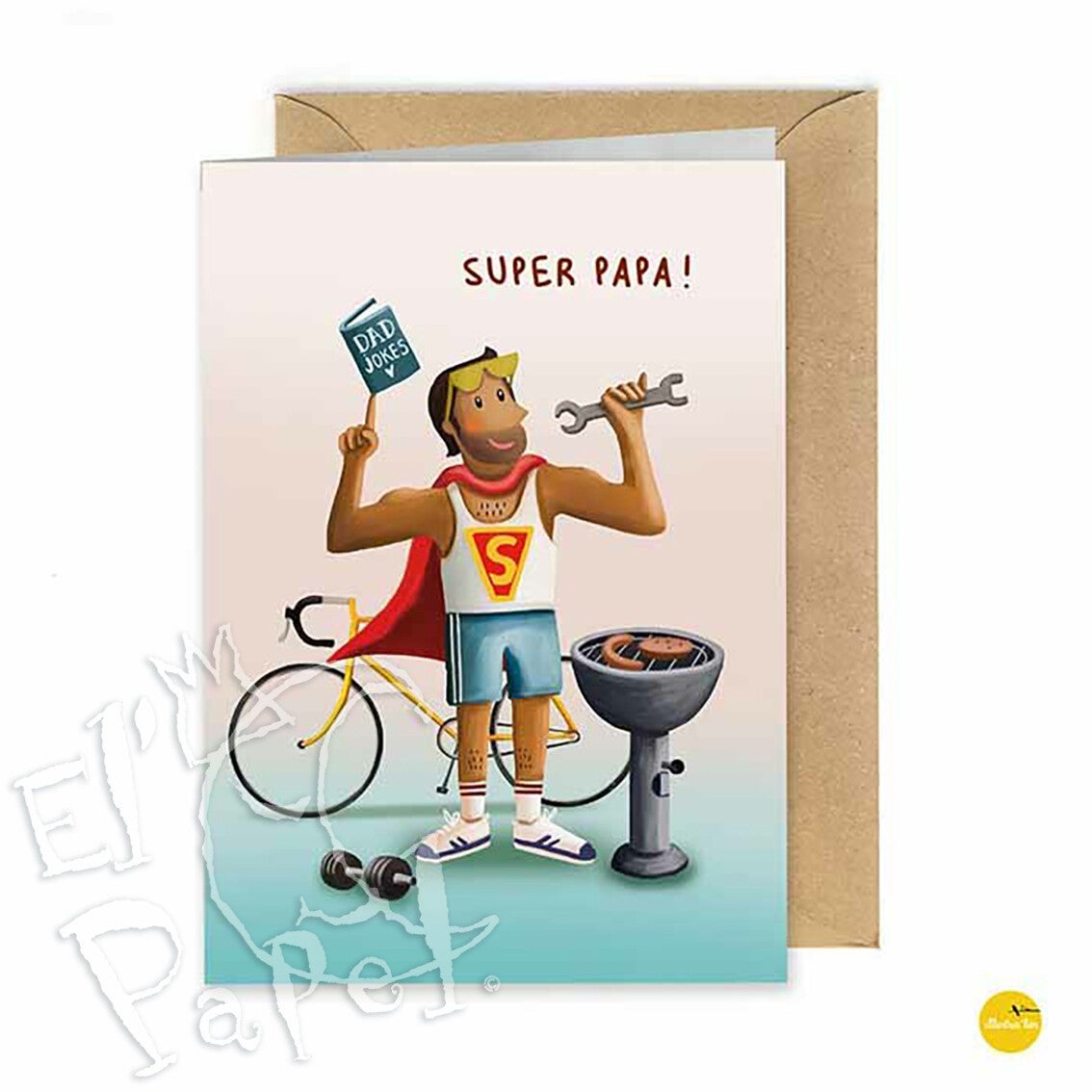 Wenskaart 'Super papa!'