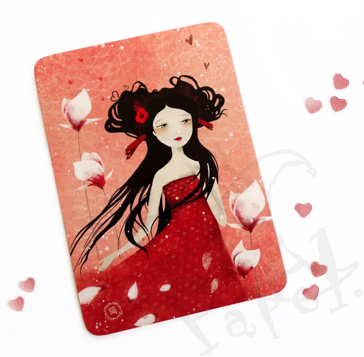 Kunstkaart `Een Geurig Briesje`