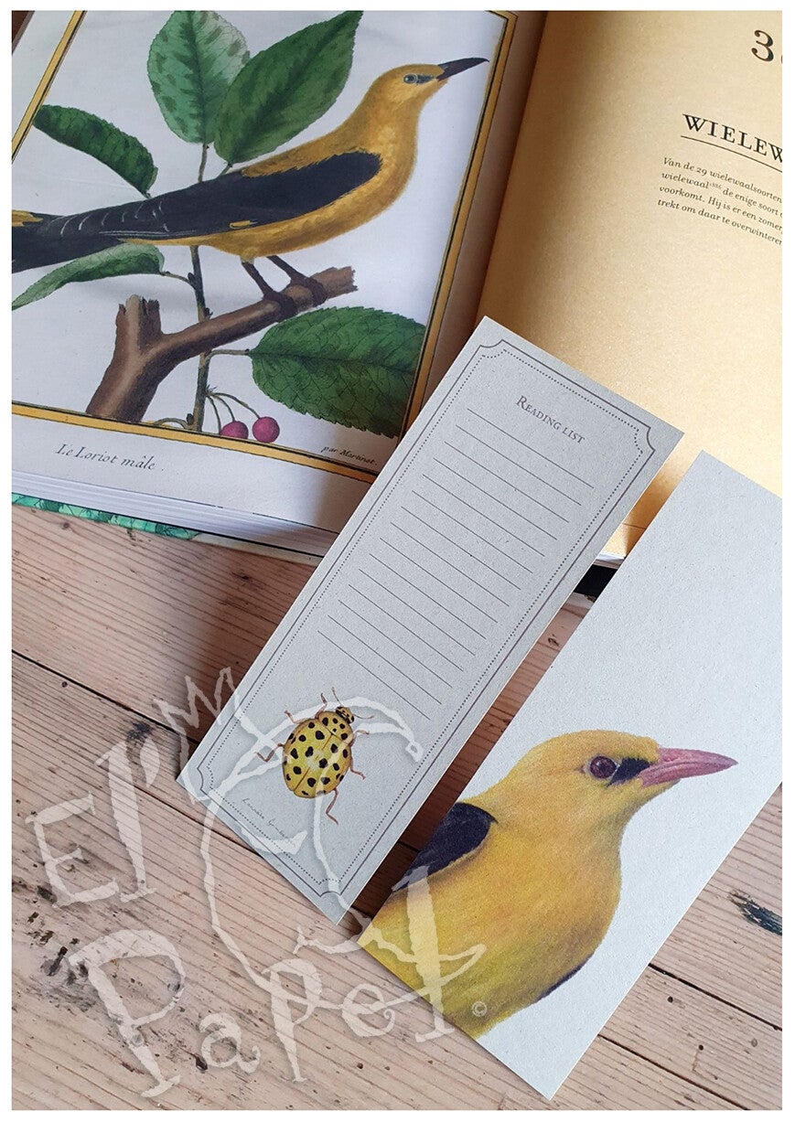 Lonneke Grimbergen - XL boekenlegger 'Wielewaal'