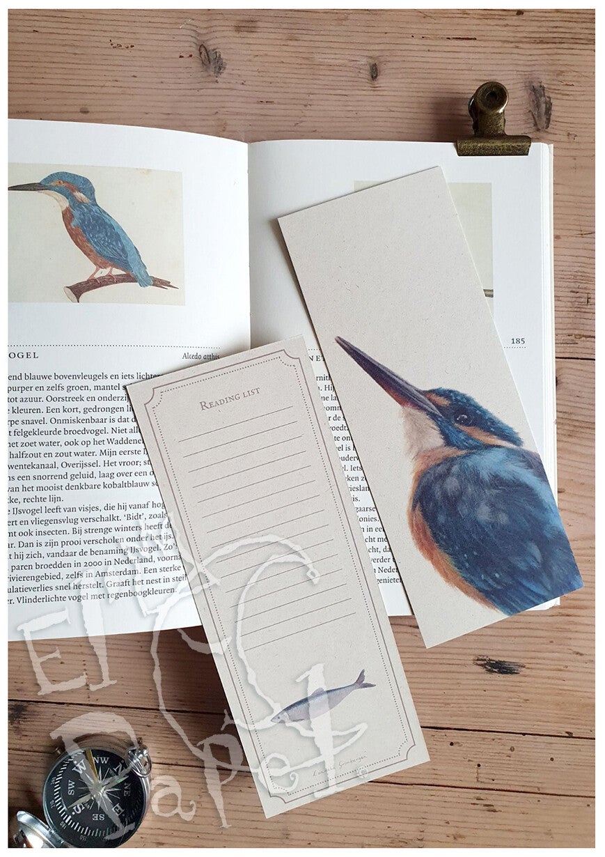 Lonneke Grimbergen - XL boekenlegger 'IJsvogel'