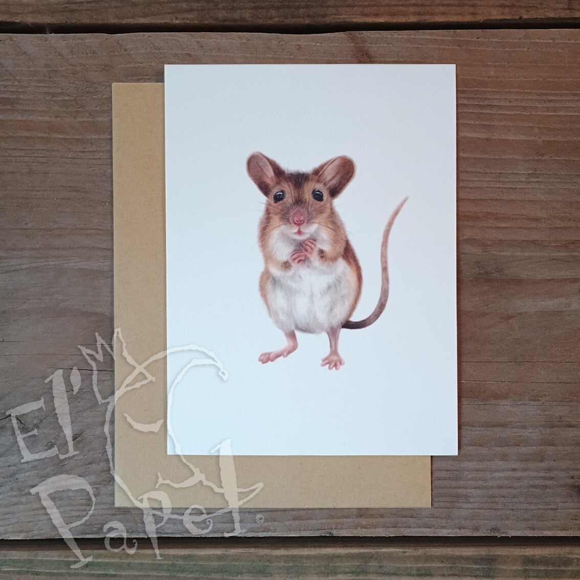 Lonneke Grimbergen ansichtkaart 'Bosmuis'