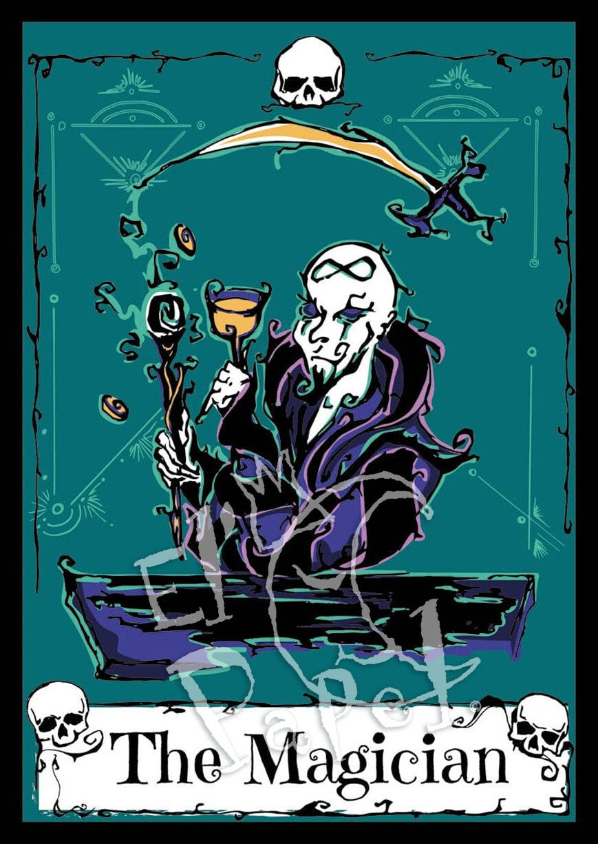 Ansichtkaart 'Tarot - De Magiër'