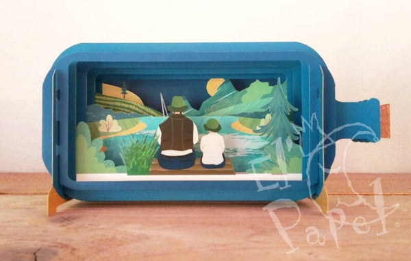 Message in a bottle `Vissen met opa`