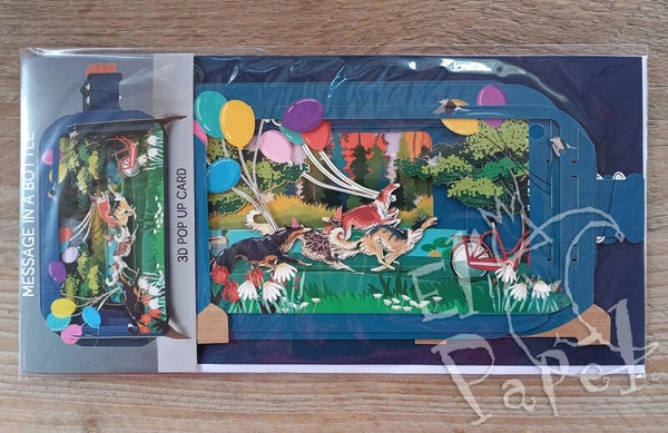 Message in a bottle 'Honden & ballonnen'