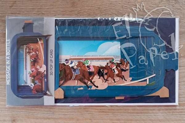 Message in a bottle 'Paardenraces'