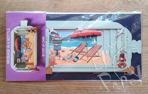 Message in a bottle `Genieten aan het strand`