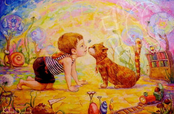 Ansichtkaart 'Neusje-neusje'