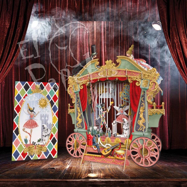 Me & McQ - 3D kaart 'Het poppen theater'