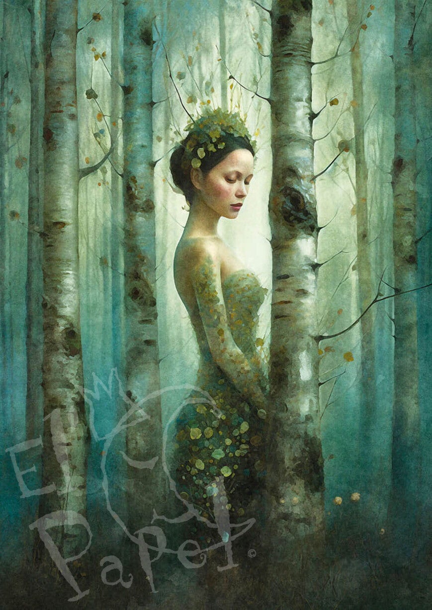 Ansichtkaart 'Nordic girl' (1)