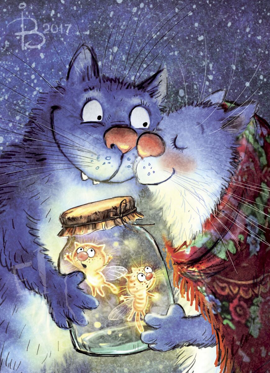 Kerst ansichtkaart 'Cadeautje'