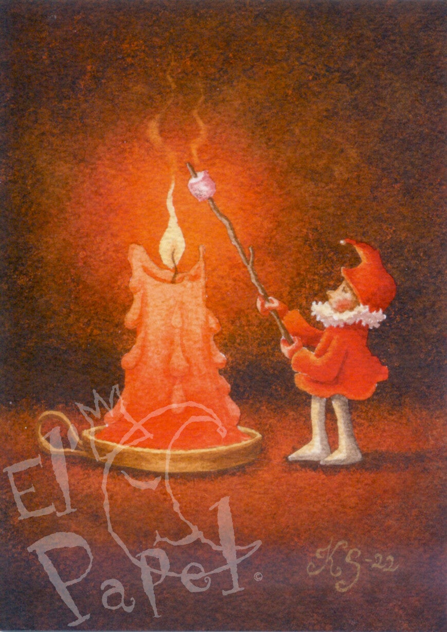 Ansichtkaart 'Lekkere marshmellow'