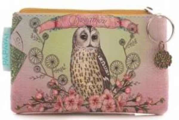 Papaya Art coin purse 'Owl Dreamer'