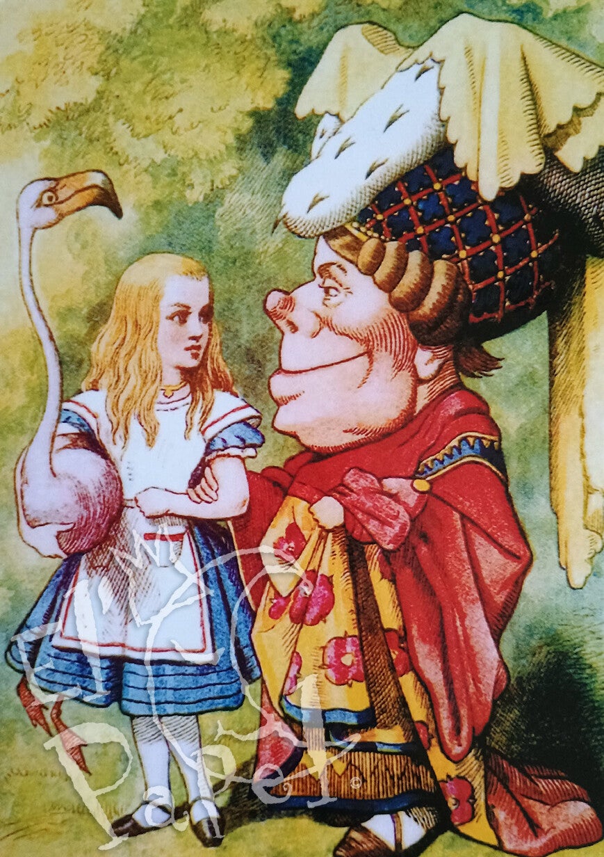Ansichtkaart 'Alice en de hertogin'