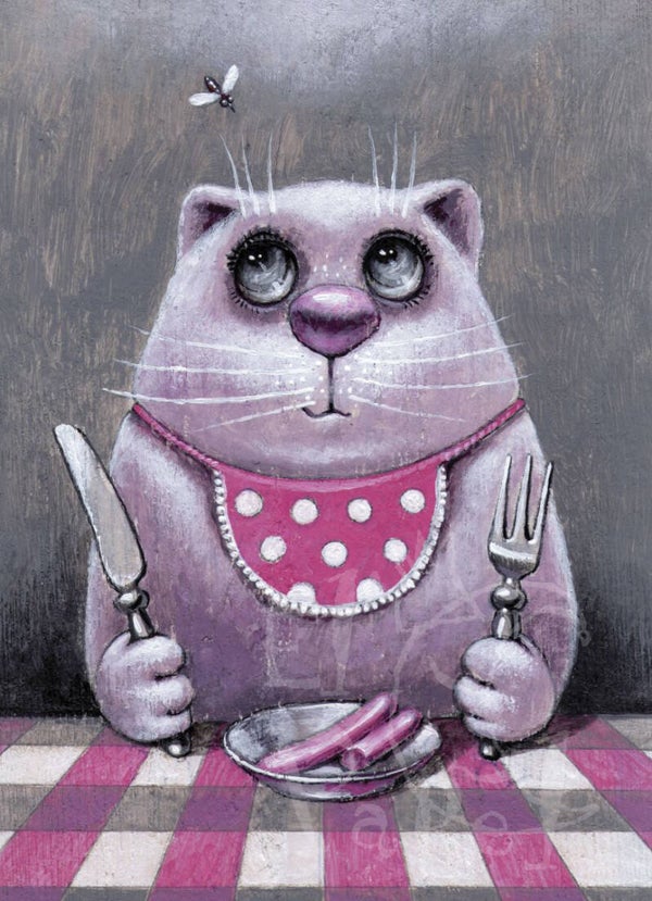 Ansichtkaart 'De vlieg'