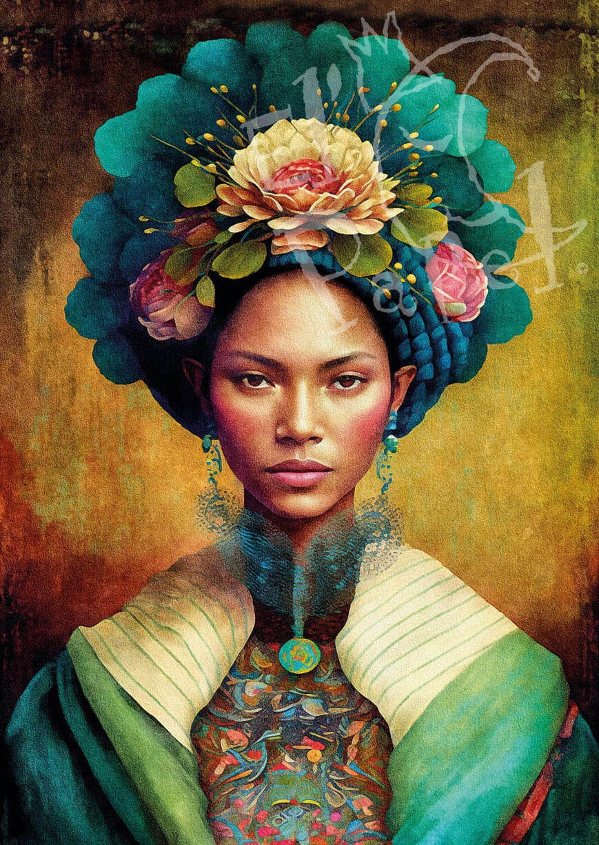 Ansichtkaart 'Portretten van de wereld - Cariben'