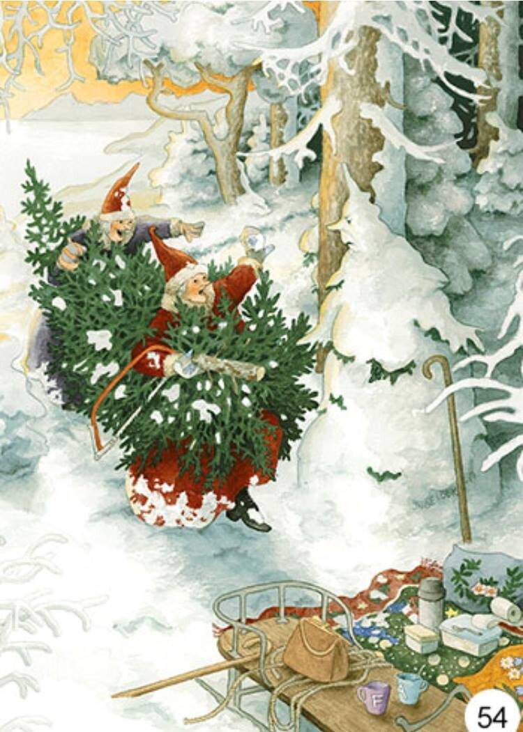 Ansichtkaart 'Boze sneeuwman'