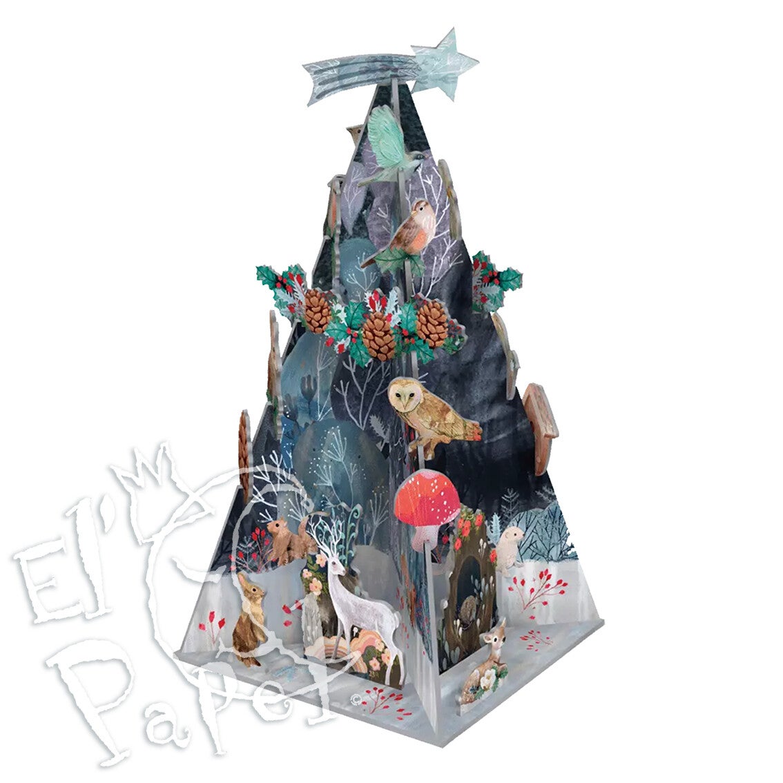 Pop & Slot Advent kalender 'Zilver hert'