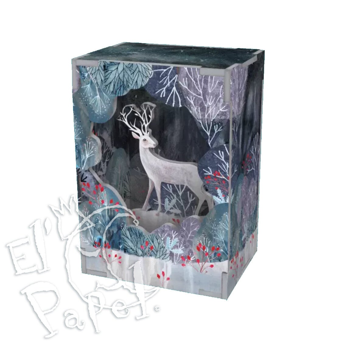 Pop & Slot Diorama Scene 'Silver Stag'