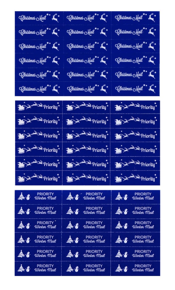 Priority post Kerst stickers - setje