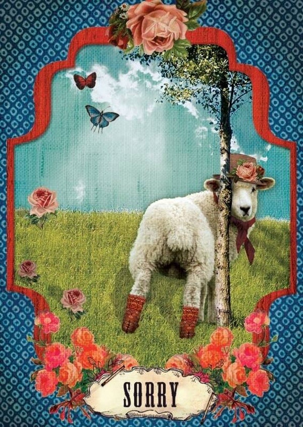 Ansichtkaart 'Sorry'