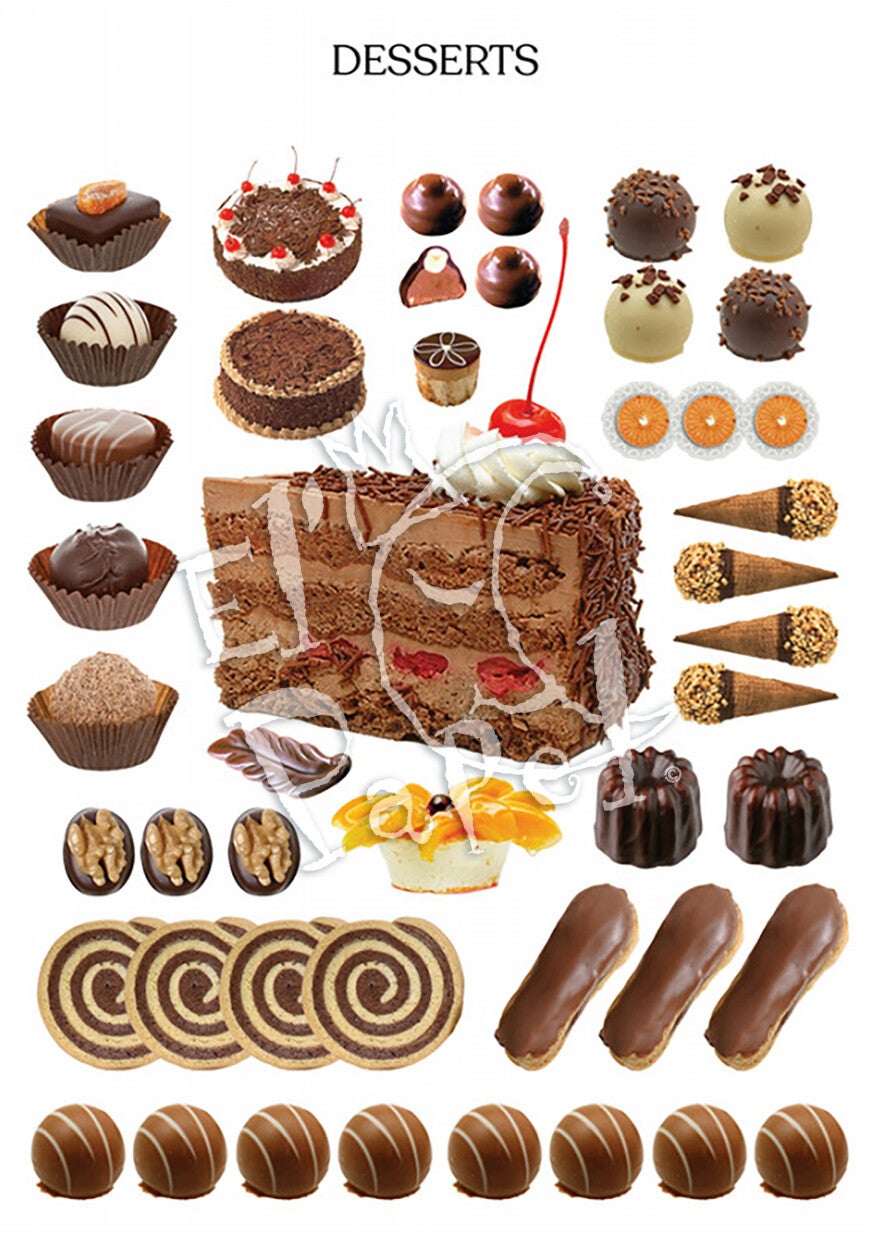 Ansichtkaart - verzameling 'Desserts'