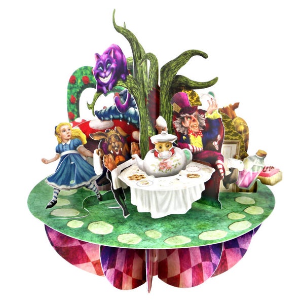 Santoro 3D Pirouettes kaart 'Alice in Wonderland'