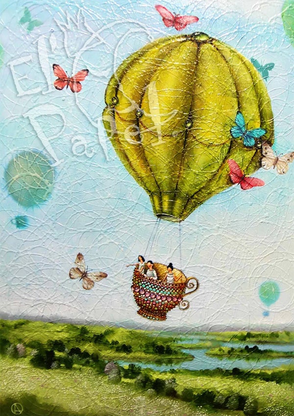 Ansichtkaart 'Reis in een kopje'