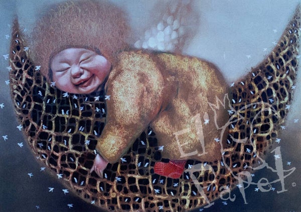 Ansichtkaart 'Dromerig bundeltje'