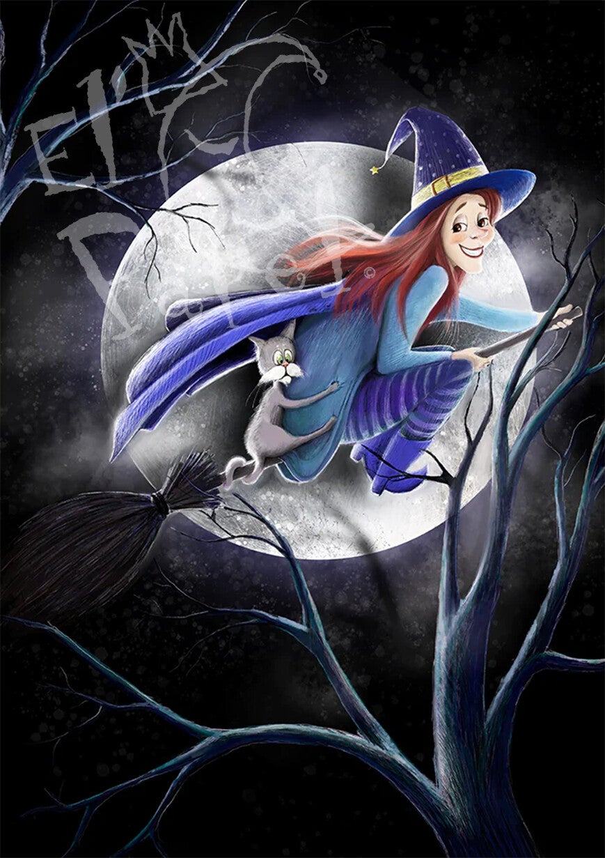 Ansichtkaart 'Nachtvlucht'