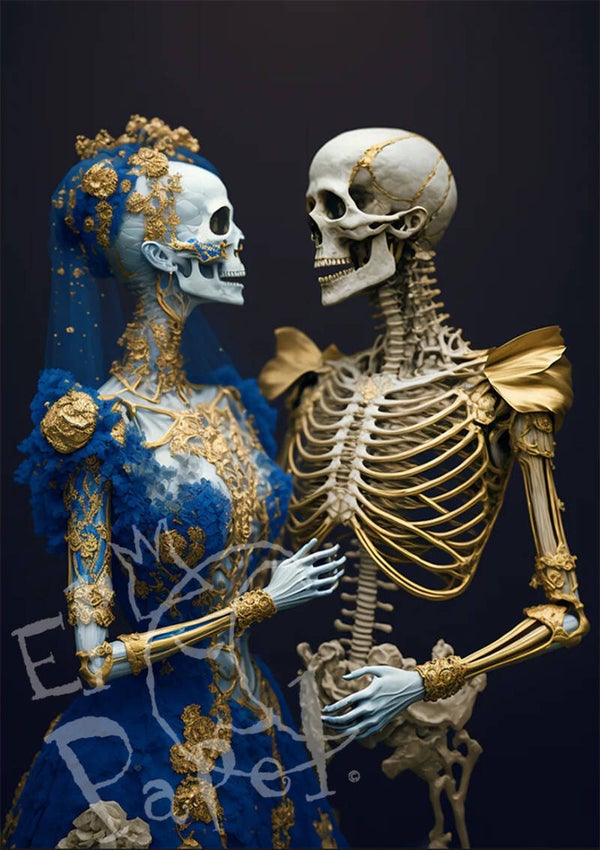 Ansichtkaart 'Tot de dood ons scheidt ... en verder'