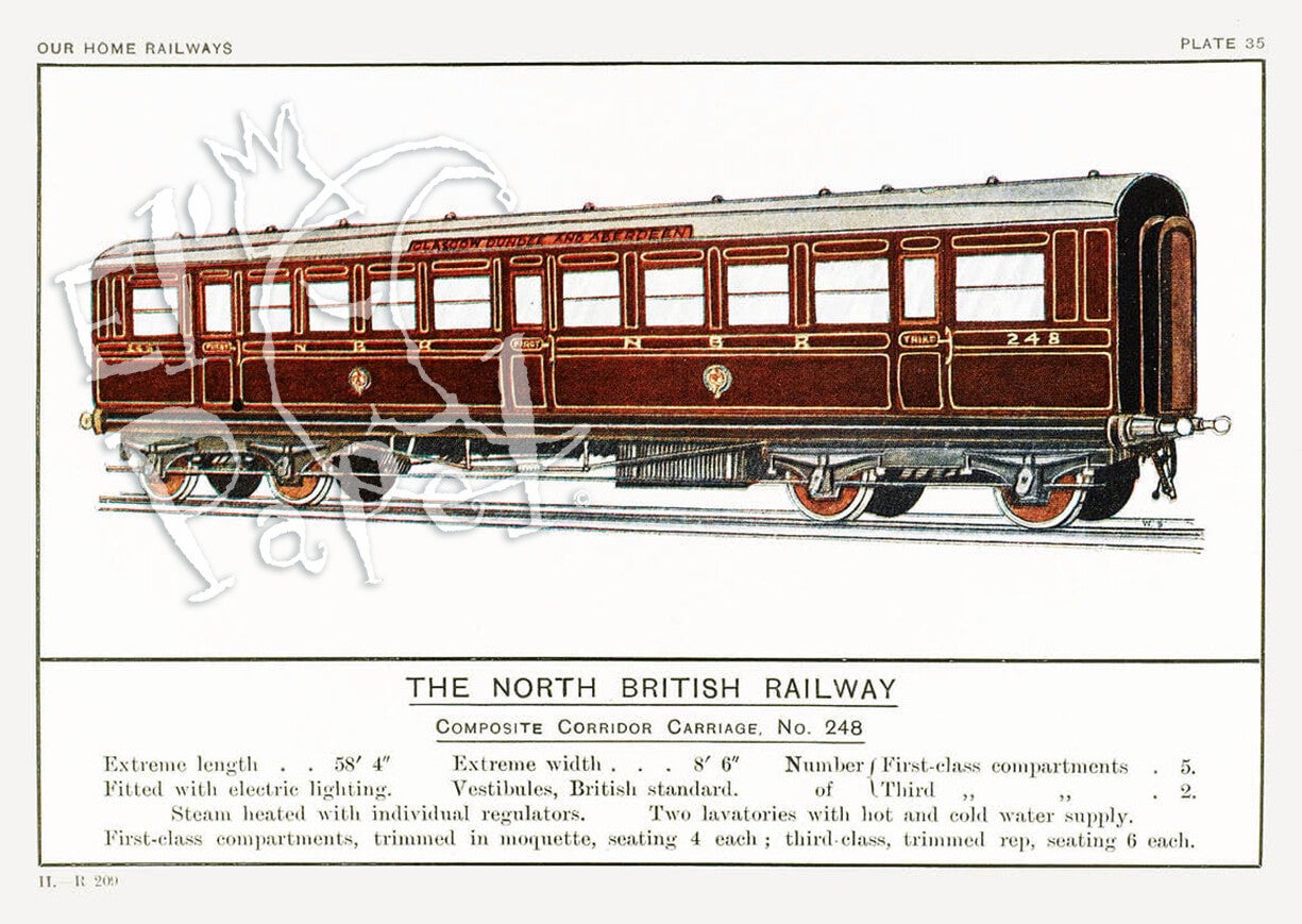 Ansichtkaart 'The North British Railway - wagon'
