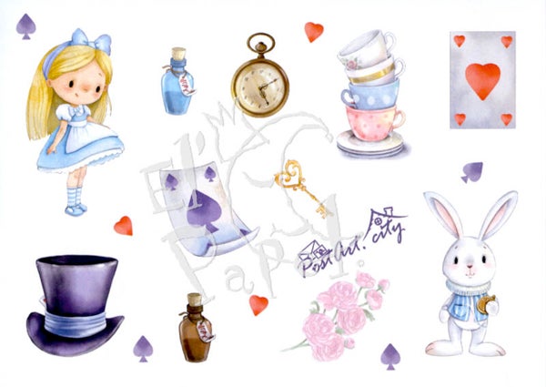 Stickervel Alice in Wonderland (1)