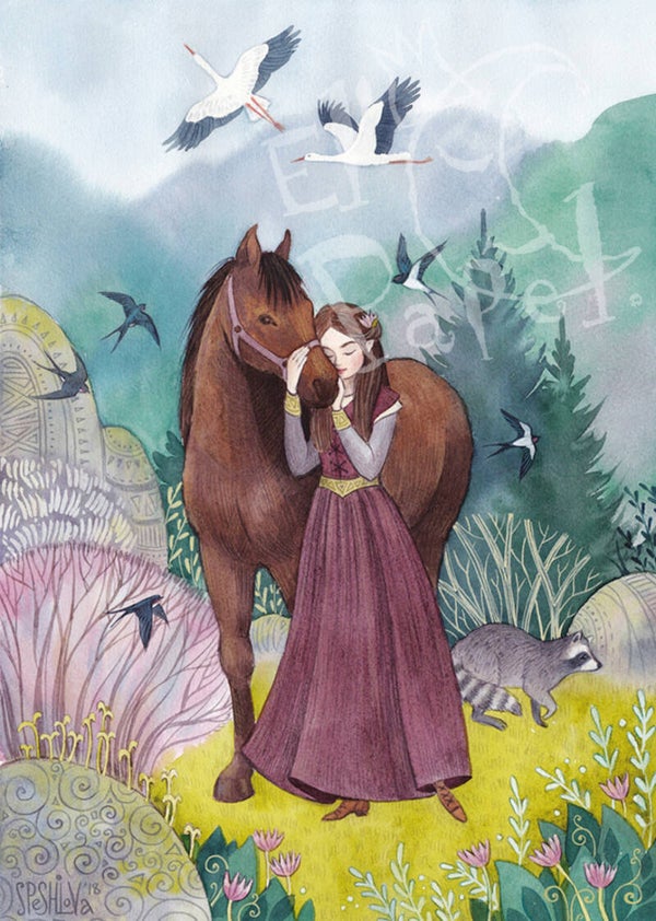 Ansichtkaart 'Het voorjaar'