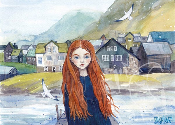 Ansichtkaart 'Een voorgevoel'