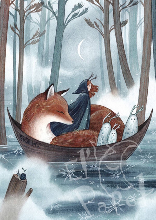 Ansichtkaart 'Sterren rivier'