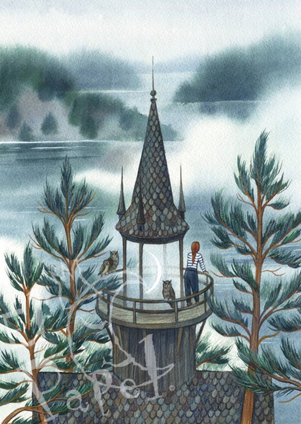 Ansichtkaart 'Uitkijktoren'