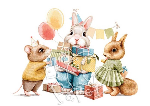 Ansichtkaart 'Gefeliciteerd!' - vrienden