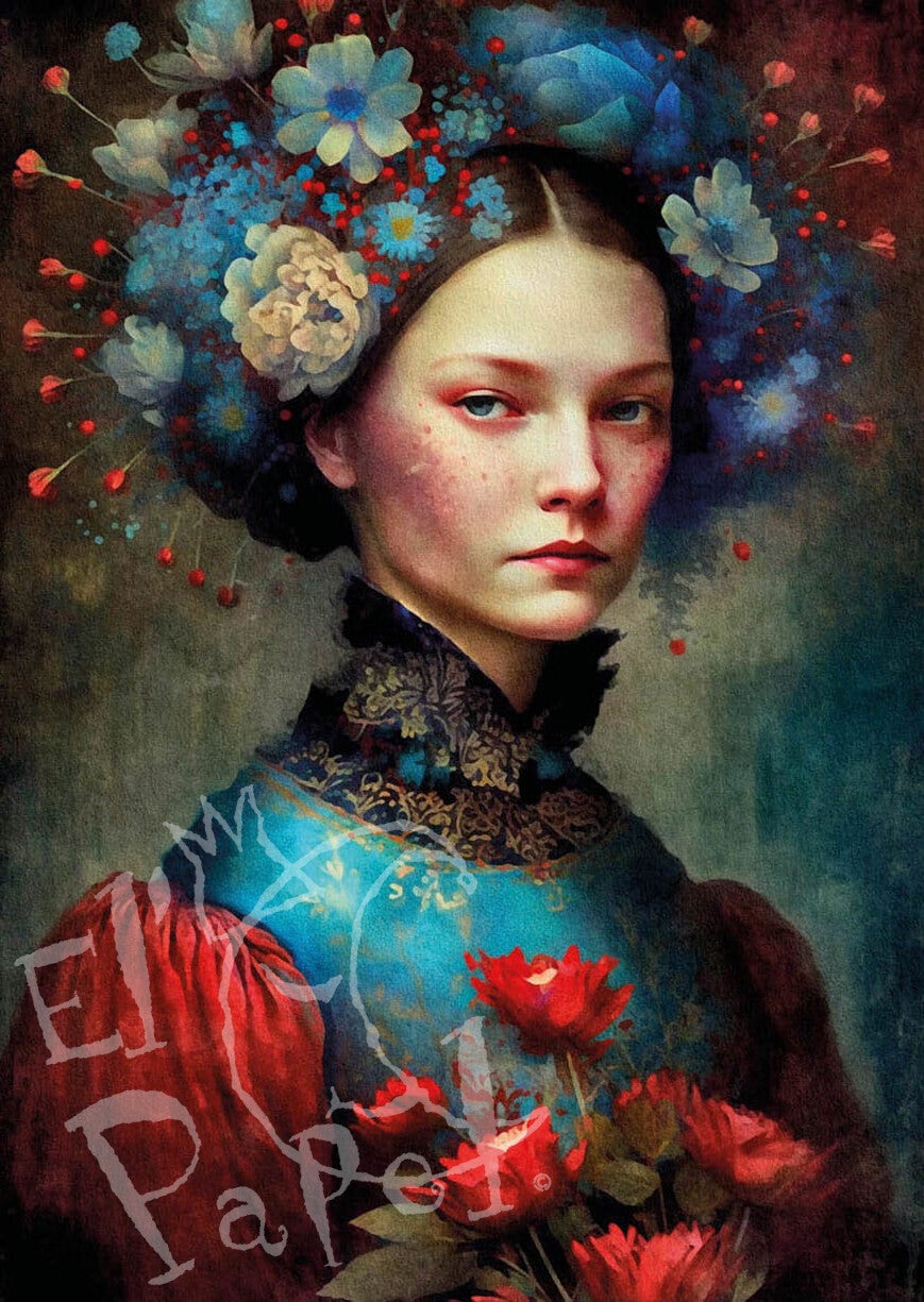 Ansichtkaart 'Portretten van de wereld - de brunette'