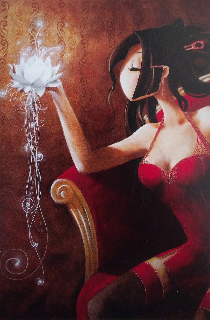 Misstigri wenskaart Lotus'