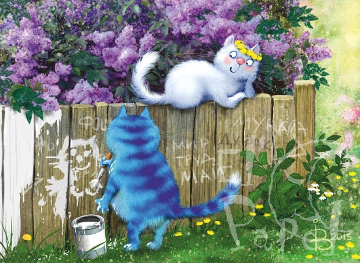 Ansichtkaart 'Kunstenaar en model'