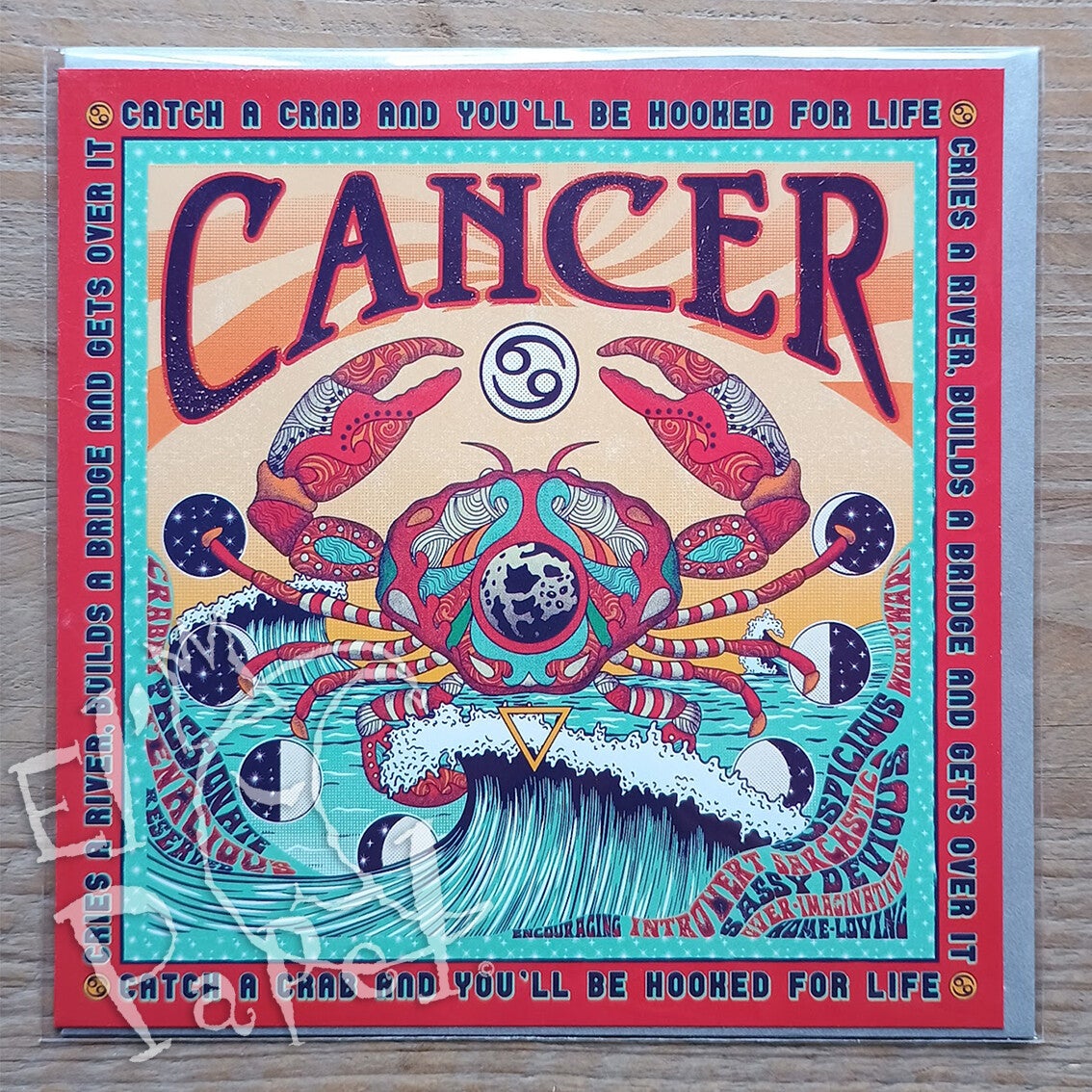 Santoro Zodiac serie - wenskaart 'Cancer'