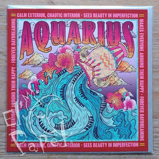 Santoro Zodiac serie - wenskaart 'Aquarius'