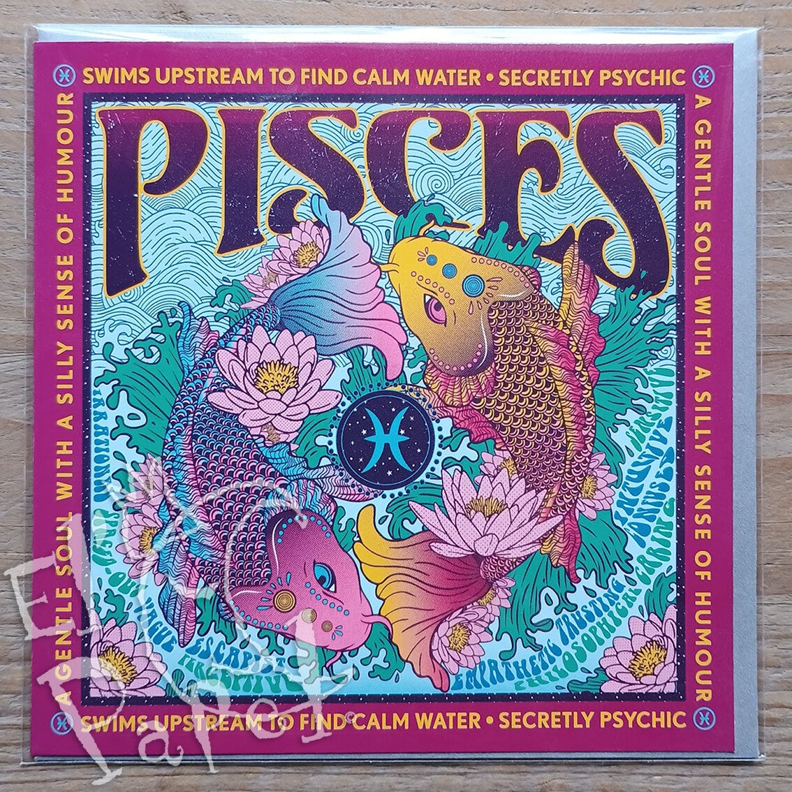 Santoro Zodiac serie - wenskaart 'Pisces'