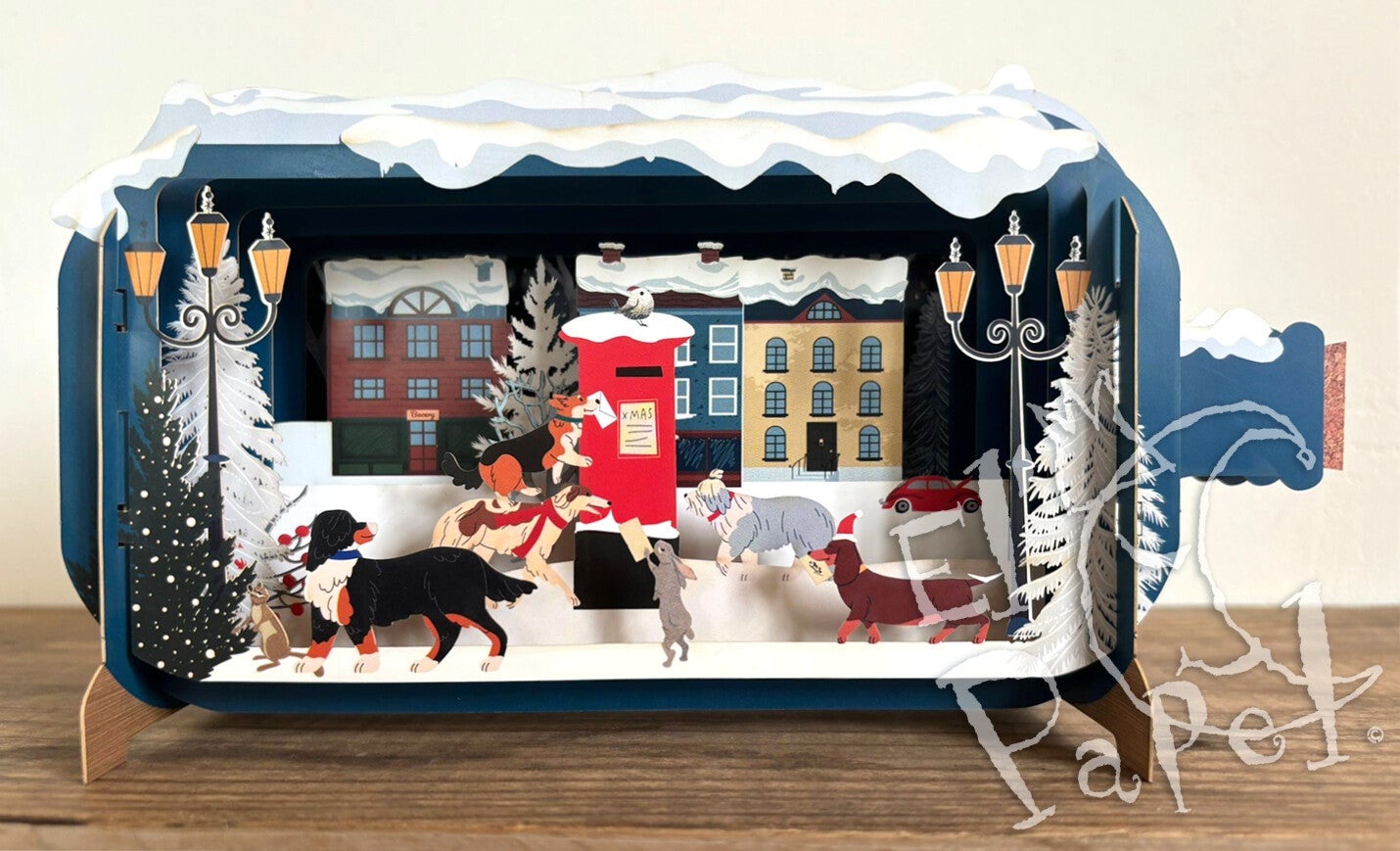 Message in a bottle kaart `Kersthonden & Kerstpost`