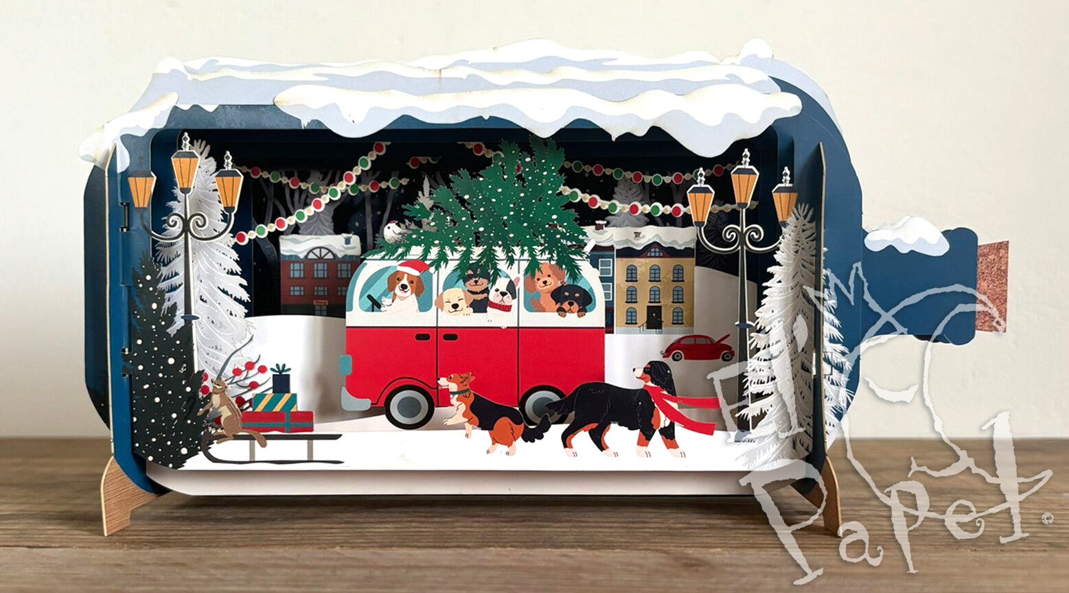 Message in a bottle `Busje vol Kersthonden`