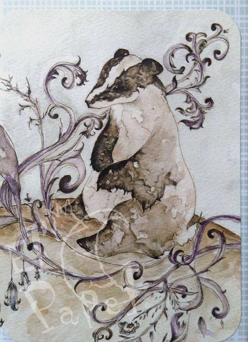 Santoro wenskaart 'Das tussen gedroogde ridderspoor' - Eclectic serie