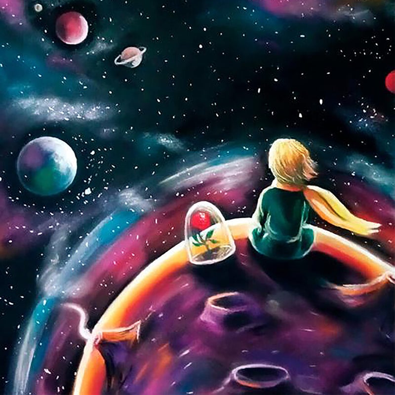 Kaarten met Le Petit Prince, oftewel De Kleine Prins, van het poëtische verhaal van de schrijver (en piloot) Antoine de Saint-Exupéry, 1943.