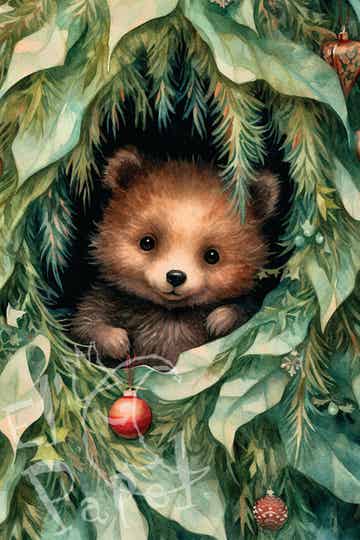 Ansichtkaart 'Het Kerst Beertje'