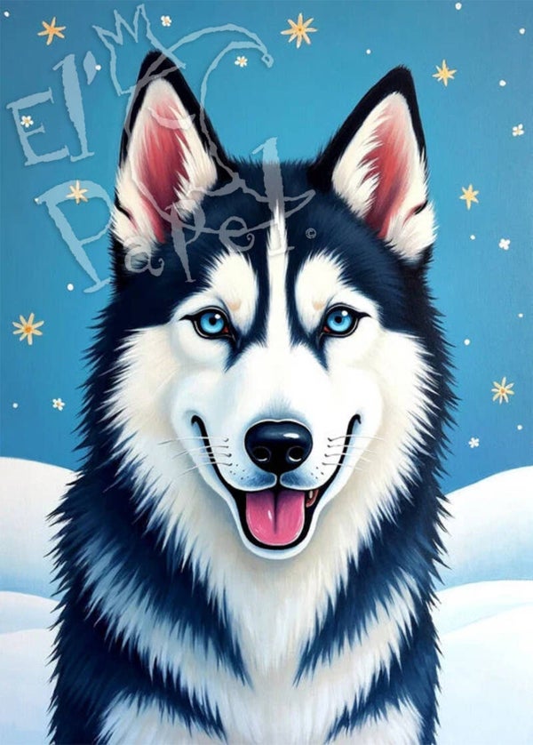 Ansichtkaart 'Mooie dieren - Husky'