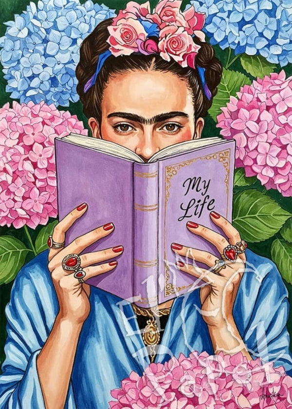 Ansichtkaart 'Frida Kahlo - Mijn leven'